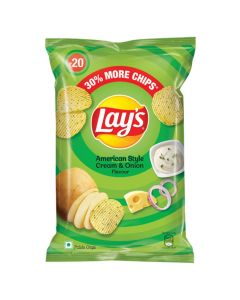 Lays American Style Cream And Onion Chips 50g